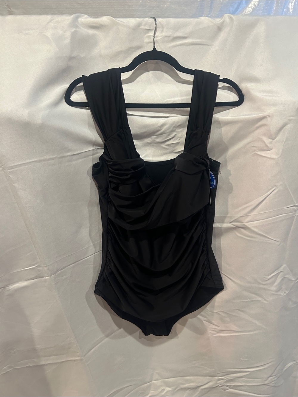 Swimsuits for all Women’s black swimsuit with ruching size  18